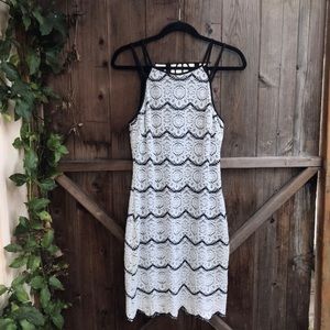 Guess Crocheted Halter Dress